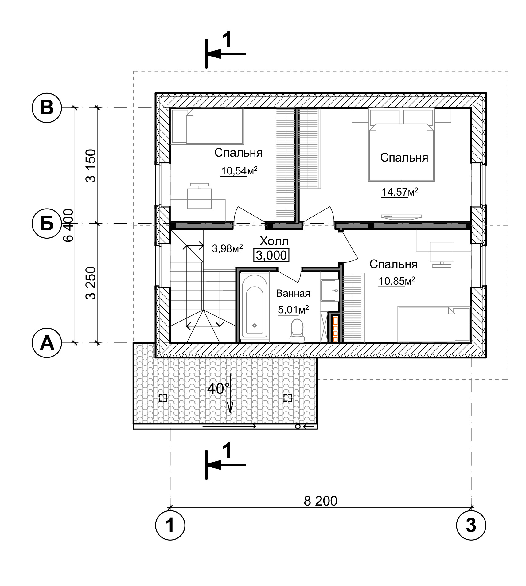 Проект кирпичного дома с гаражом \"Новые горизонты №25\", площадью 177,52 ...